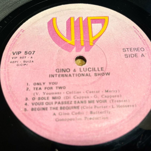 3 LP GINO & LUCILLE used, International Show 1979 and Disco Reggae pack