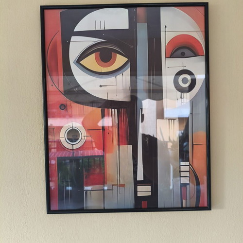Canvas set in frames 40x50 cm used, 3 pieces