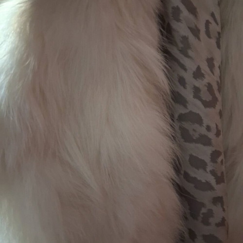 White genuine fur like new, size M