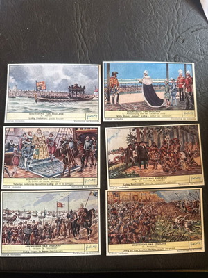Liebig Collectible Cards England History Set of 6 New