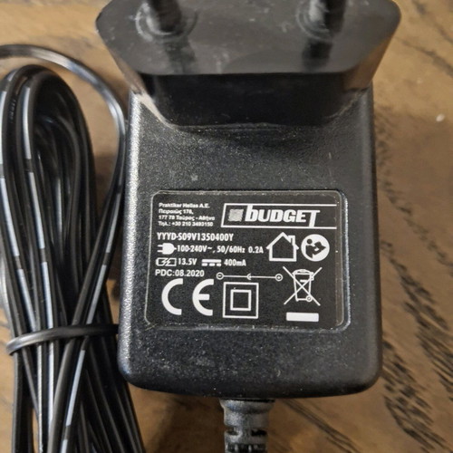 Budget power supply used 13.5V 400mA