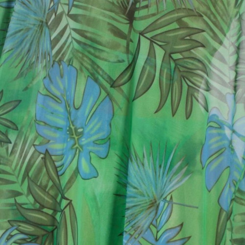 Beachwear bikini with kimono new, tropical green pattern