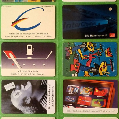German phone cards used, pack of 49 pieces