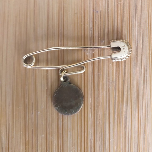 Panagitsa Amulet 14K Gold used with Blue Enamel