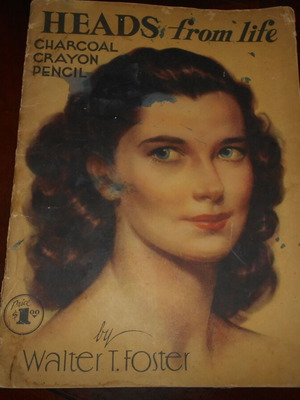 Magazine with chromolithograph cover for portrait studies used