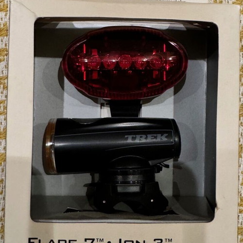 Trek Flare 7 and Ion 3 bicycle lights new set