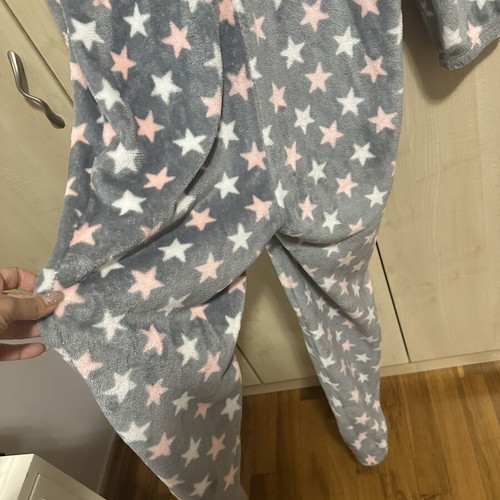 Onesie pajama with hood, grey, size L