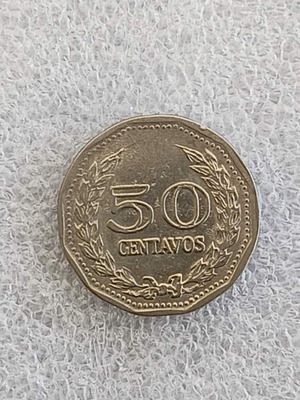 Colombia 10 Centavos coin 1975, cupronickel
