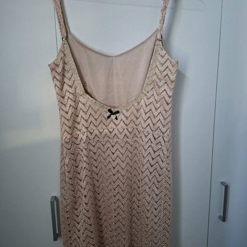 Lynne summer dress like new, beige and gold, size XL