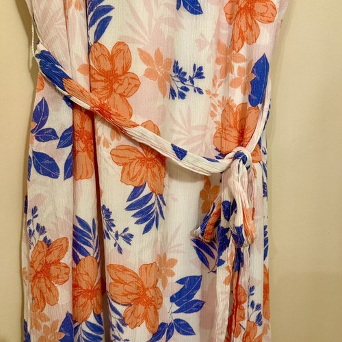 Gap midi floral dress used, size S, multicolor