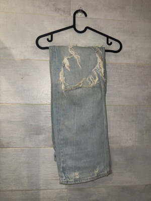 Ripped Jean used, size 34, blue