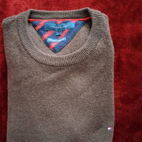 Tommy Hilfiger πουλόβερ καφέ L σαν καινούργιο
