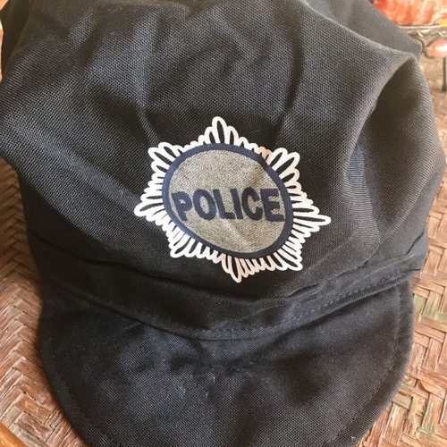 Police Hat and Plastic Baton New, Carnival Costume