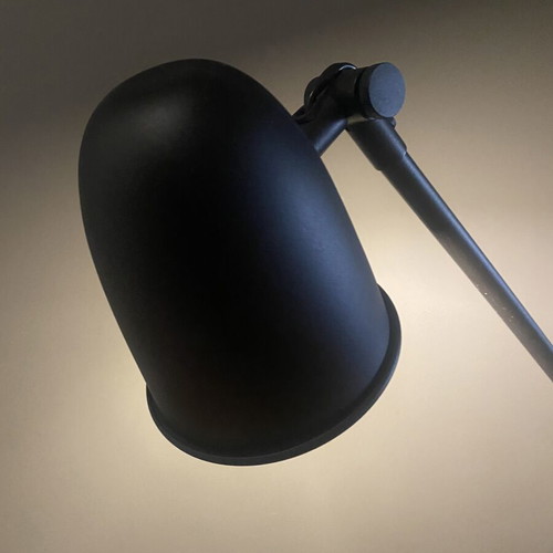 Ikea floor lamp like new, black metal adjustable