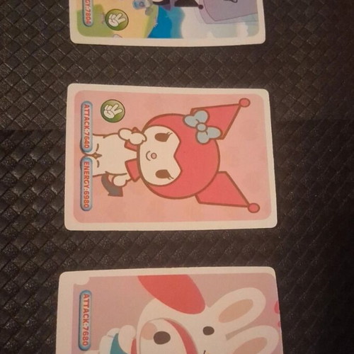 Sanrio Hello Kitty My Melody & Kuromi collectible card set like new