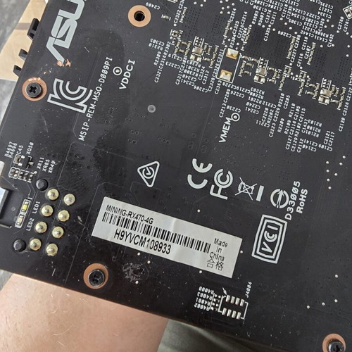 Asus RX470 4GB mining graphics cards used, pack of 6