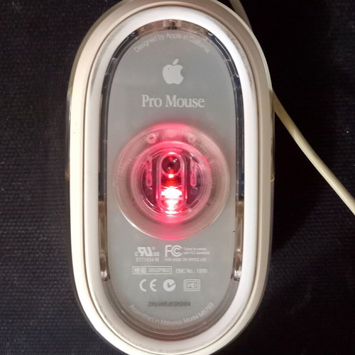 Apple Pro Mouse M5769 used, vintage optical mouse collectible