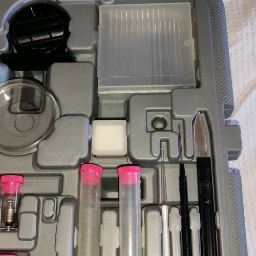 Microscope set unused with equipment educational toy