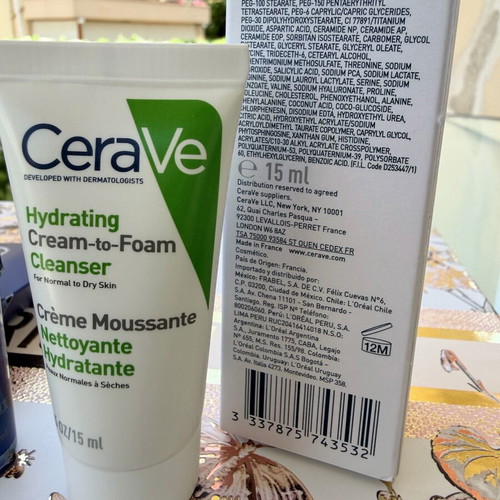 Mini skincare set Kiehl’s 4ml & CeraVe 15ml new