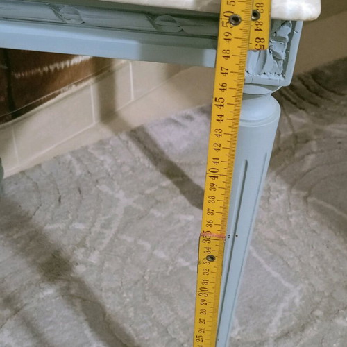 Side tables used with marble tops, set of 2