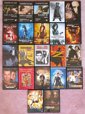 DVD 22 action, horror and martial arts movies like new with subtitles