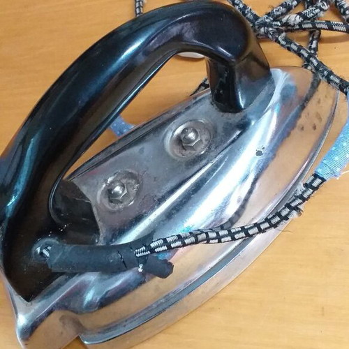 Old electric iron used