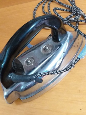 Old electric iron used