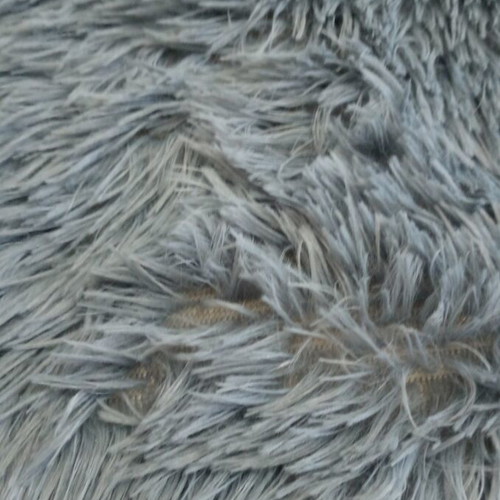 Rug set used, 2 pieces with soft gray texture and anti-slip dots