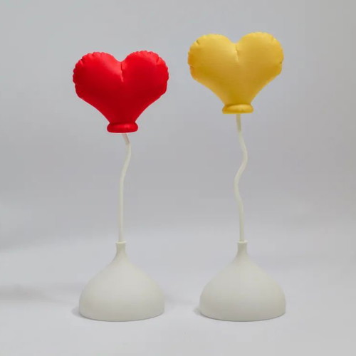 Heart-shaped decorative balloons made to order, set of 4 with base