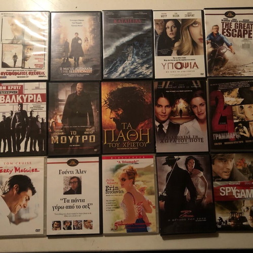 Large DVD collection used with over 100 movies
