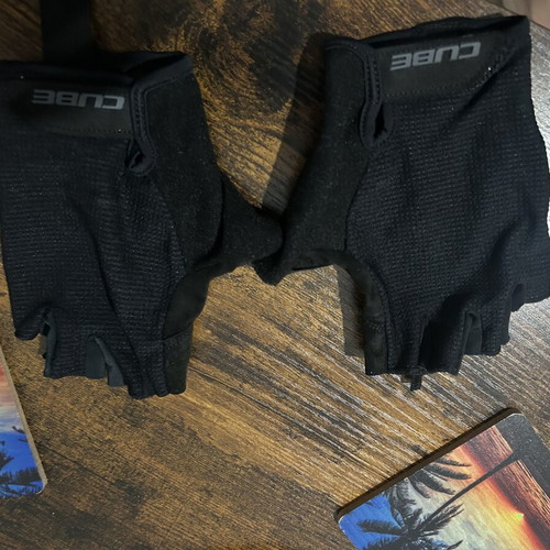 Cube Cmpt Comfort cycling gloves size L like new, black