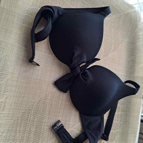Ysabel Mora black padded bikini bra 70 C like new