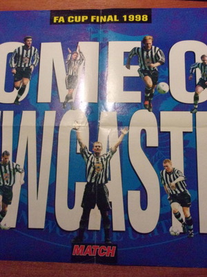 Arsenal Premier League Champions 1998 Poster large double-sided Newcastle