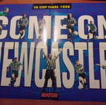 Arsenal Premier League Champions 1998 Poster large double-sided Newcastle