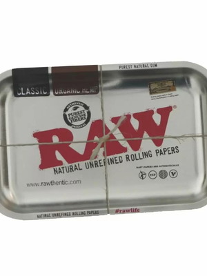Raw Steel rolling tray new 33 x 27.5 cm