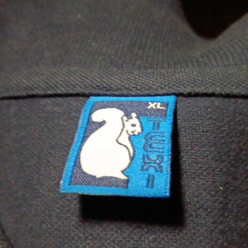 Polo type shirt XL black, like new, with logo