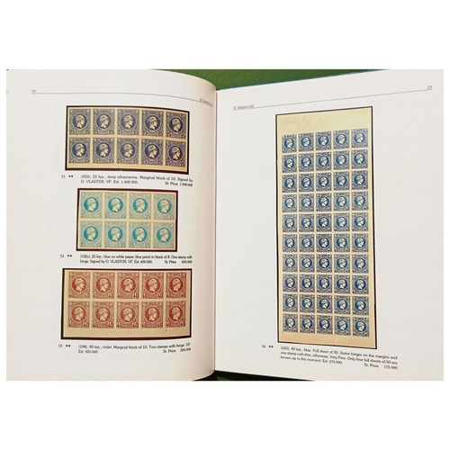 Hellenic Rarities 1993 book by Vlastos, Greek stamps auction