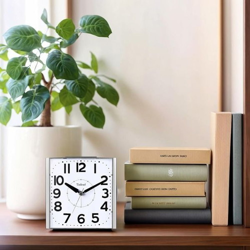 Tinload analog alarm clock 4.7 inch with night light and snooze