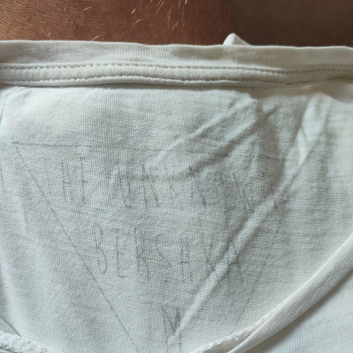 Bershka T-shirt beige with imperfections, size M
