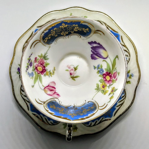 Set of 2 porcelain cups and saucers W Bavaria Germany US Zone used