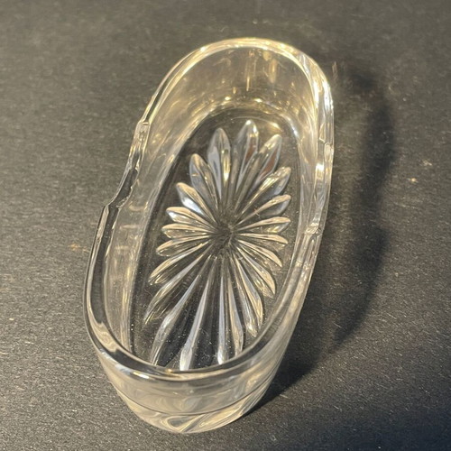 Vintage Crystal Pinwheel Bowl like new for Toothpicks or Salt