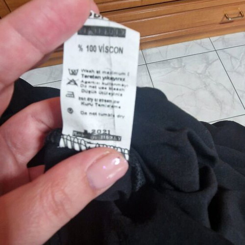 Viscon summer dress like new, black, size XL