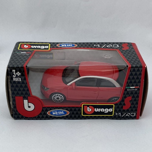 Audi A1 red Bburago 1:43 model car