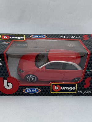 Audi A1 red Bburago 1:43 model car
