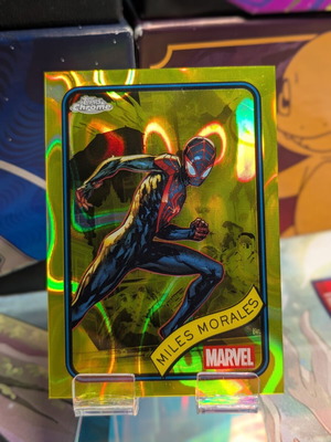 Topps Chrome Miles Morales Gold Lava Card like new