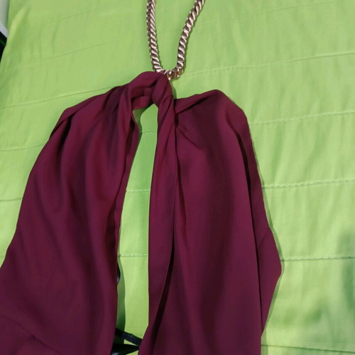 Burgundy jumpsuit toi&moi