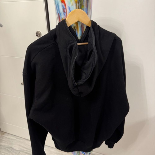Black Hoodie with Short Neck Zipper XL like new