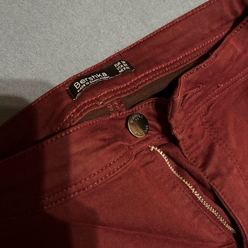 High Waist Pants used, red, size S