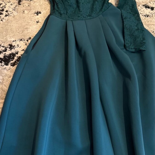 Dress size M like new, blue and green