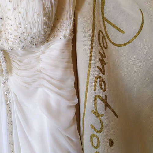 Demetrios wedding dress like new, white, size S / 36 / 8